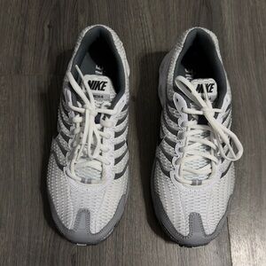 Nike White and Gray Athletic Shoes